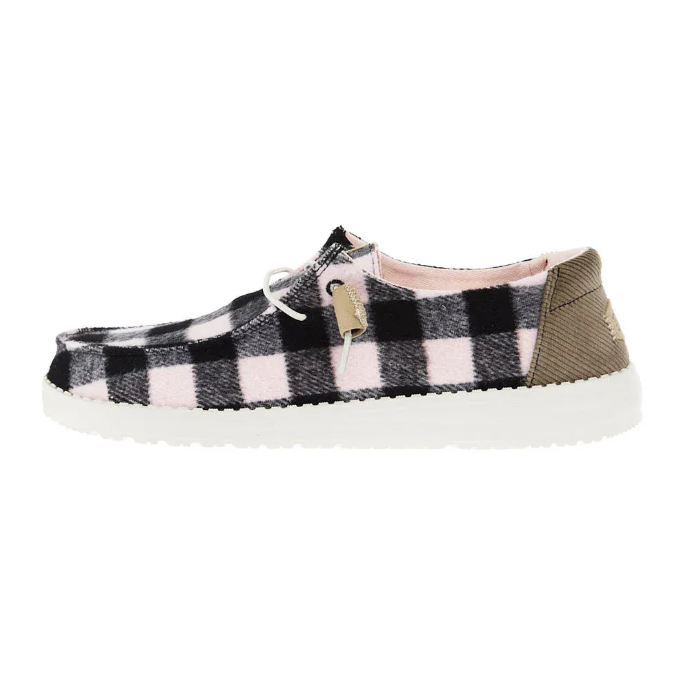 Hey Dude Women`s Wendy Buffalo Plaid Pink Casual - Image 2
