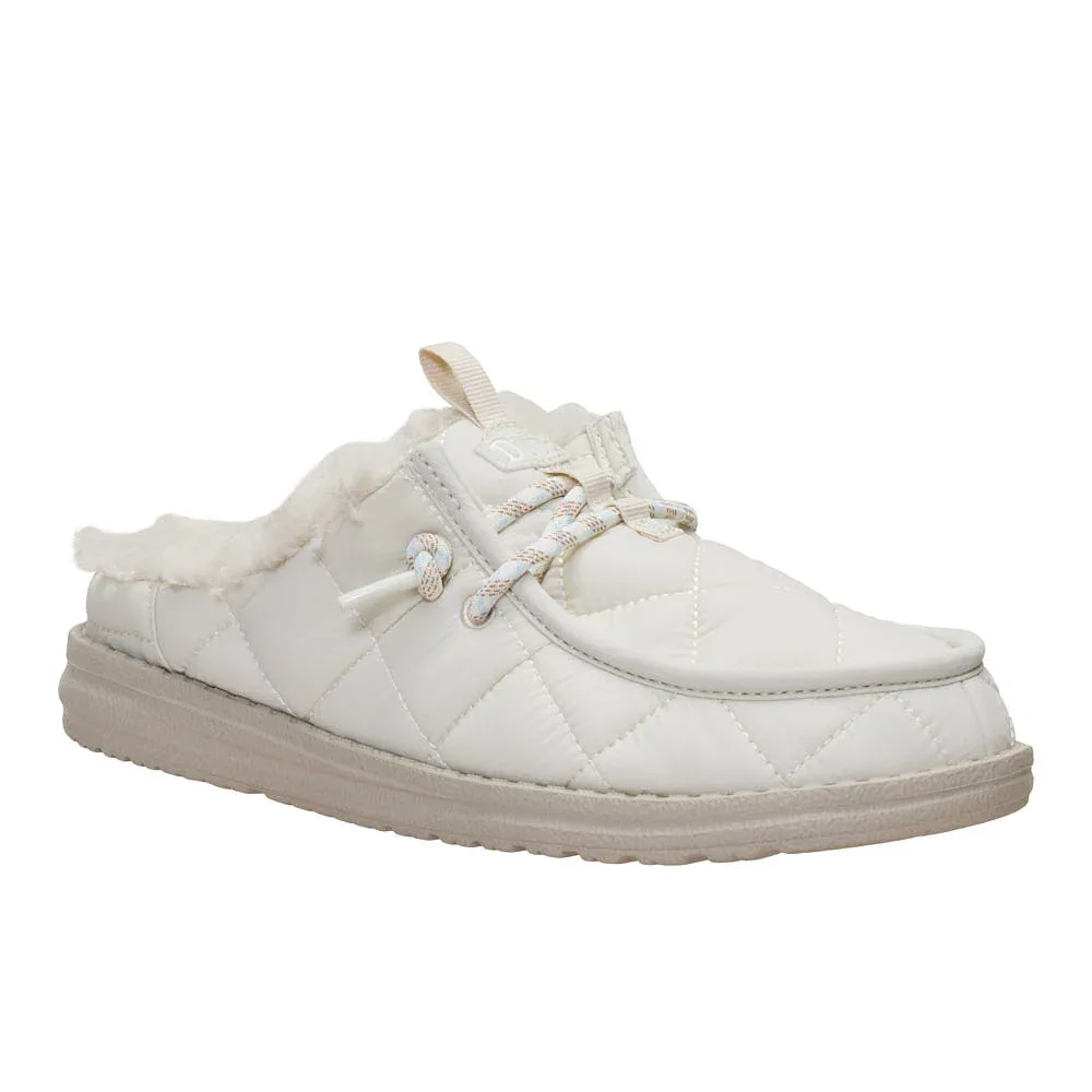 Hey Dude Women's Wendy Slip Camp Nylon Silver Birch Casual