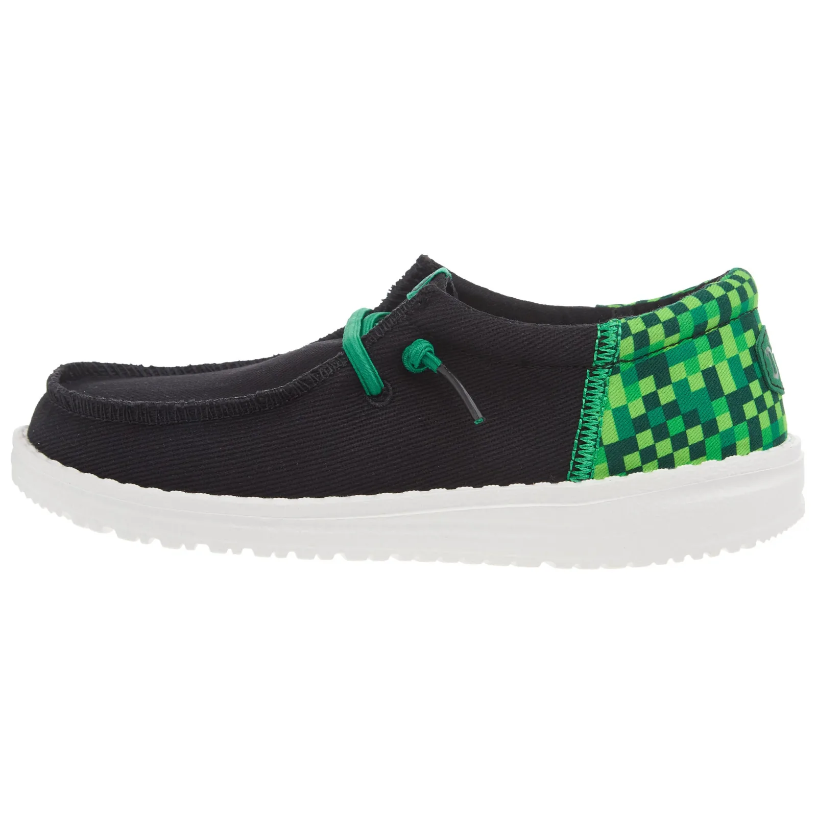 Hey Dude Youth Funk Gaming Black and Green Casual Shoe - Image 2
