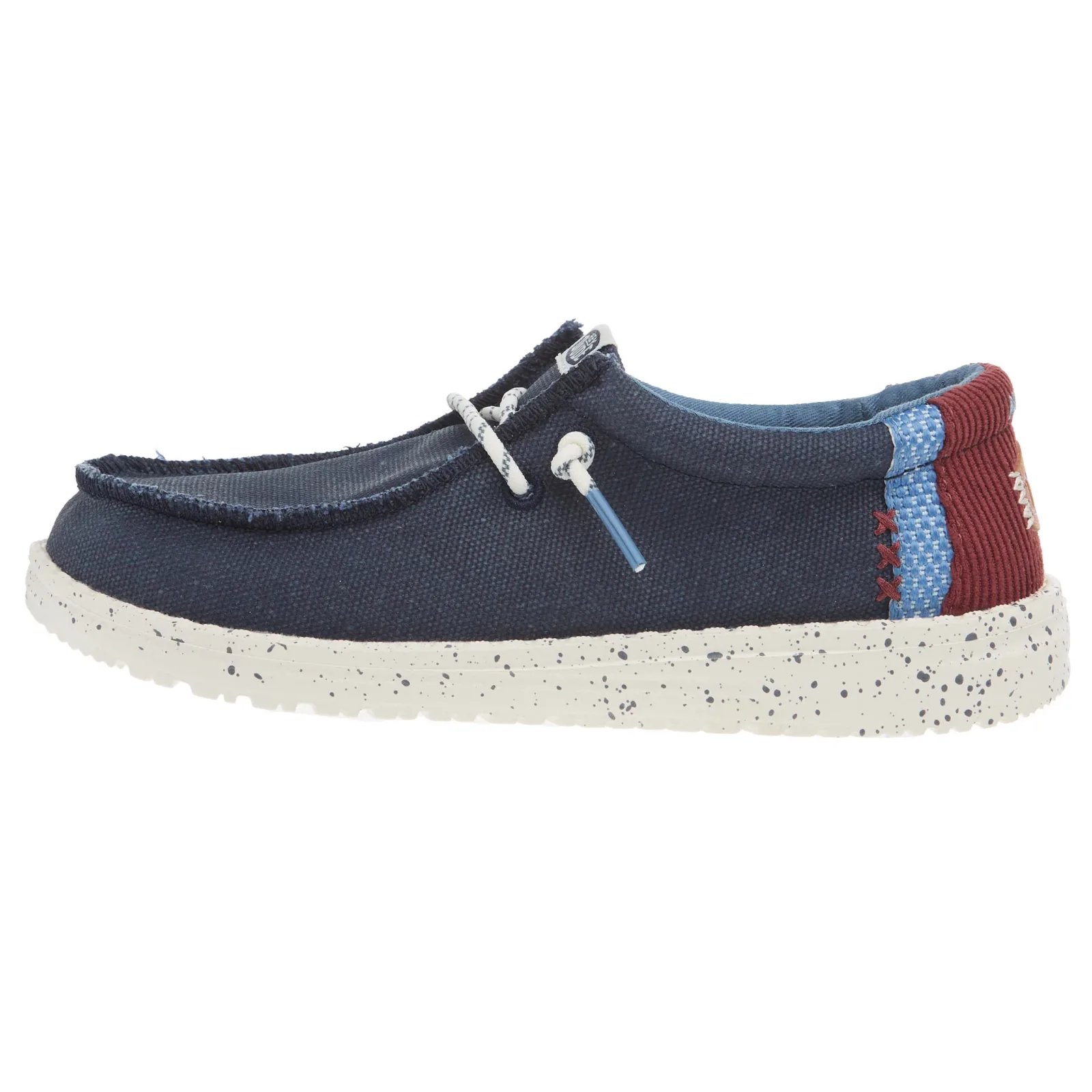 Hey Dude Youth Wally Break Day Navy Casual Shoe - Image 2