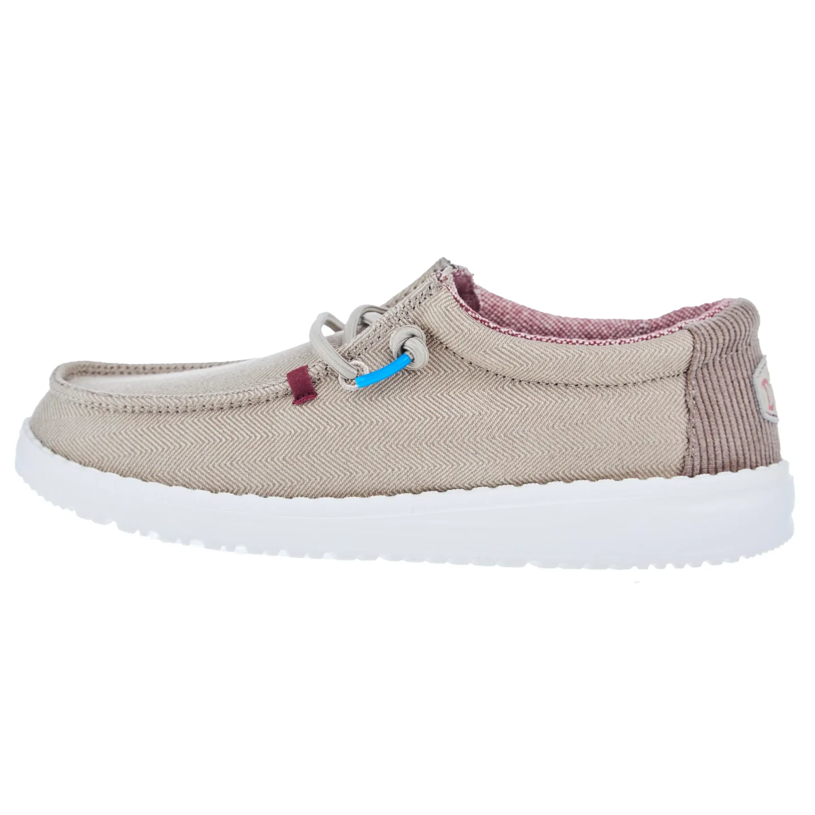 Hey Dude Youth Wally Herringbone Tan Casual Shoe - Image 2