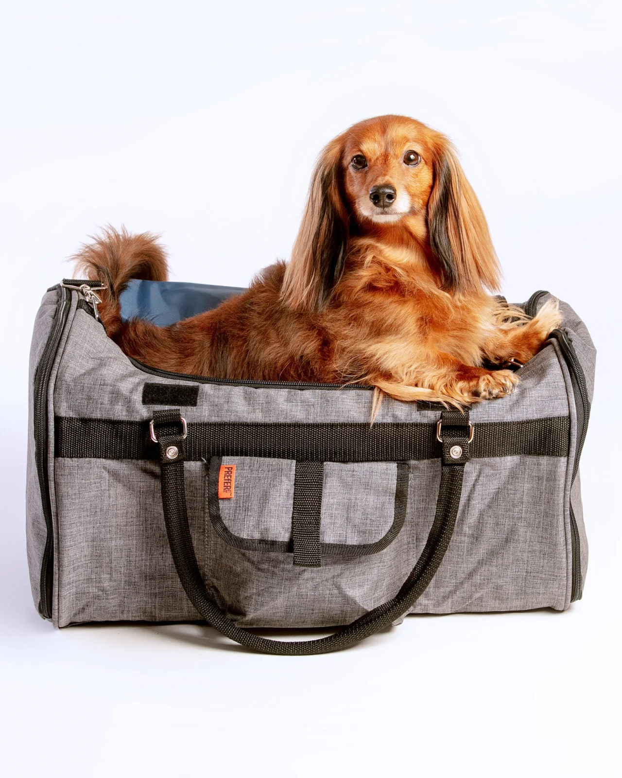 Hideaway Duffle Pet Carrier in Heather Grey (Airline Approved) (FINAL SALE) - Image 2
