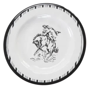 Hiend Accents Ranch Life Melamine Dinner Plates Set of 4