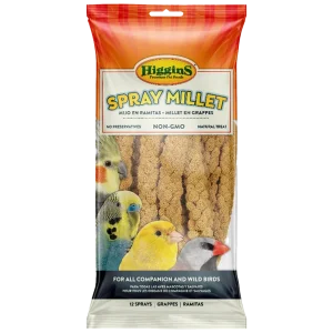 Higgins Spray Millet Natural Avian Treat 25 Lb