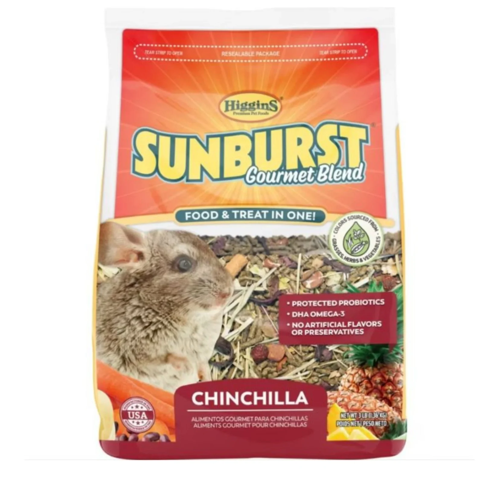 Higgins Sunburst Gourmet Blend Chinchilla 3 Lb