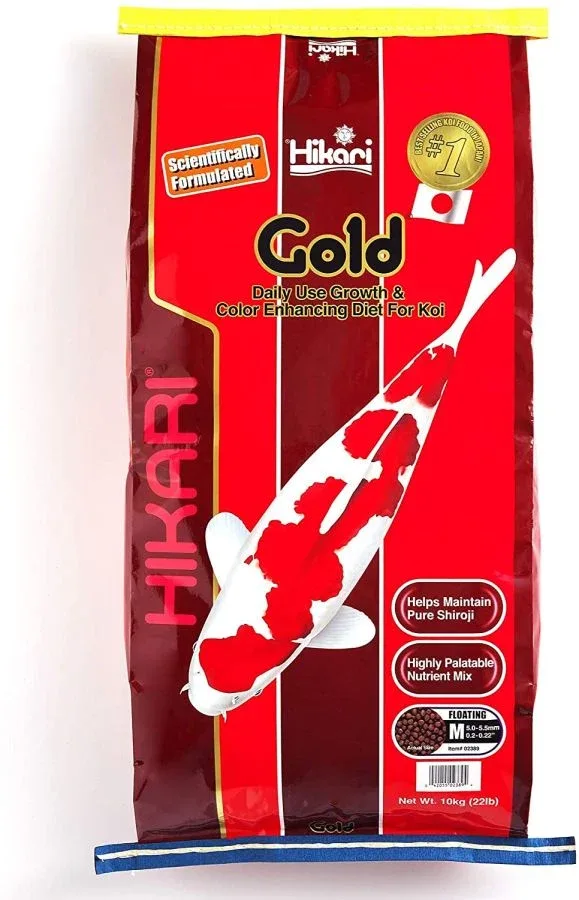 Hikari Gold Color Enhancing Koi Food - Medium Pellet