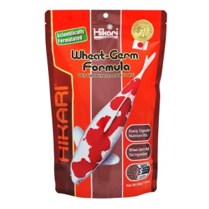 Hikari USA WheatGerm Floating Pellet Fish Food for Koi, Goldfish and Other Pond Fishes 1ea/17.6 oz, Mini