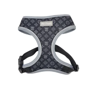Hip Doggie Ultra Comfort Reflective Harness Vest, Dark Grey