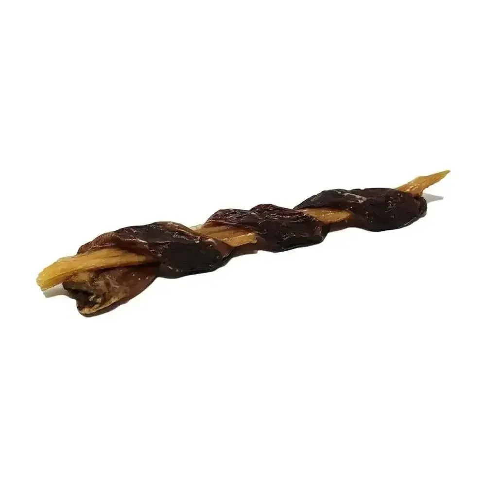Home Range Chomper Wrapped Backstrap Dog Treats 20/Case 8-11"