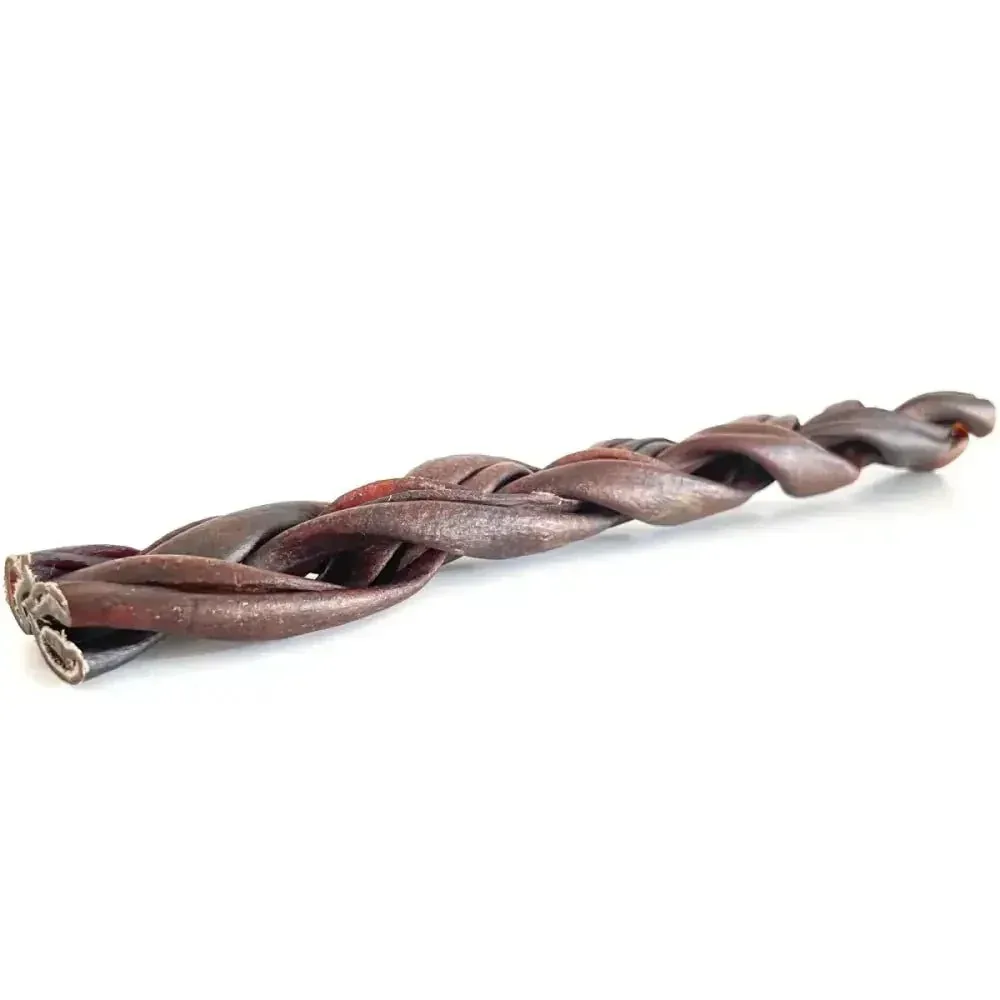Home Range Water Buffalo Collagen Braid Dog Treats 11-12" 25ct