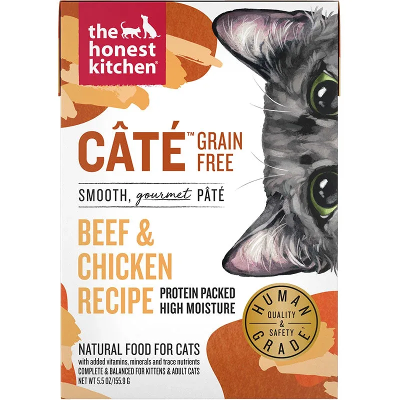 Honest Kitchen Cat Cate Beef Chicken 5.5oz. (Case of 12)