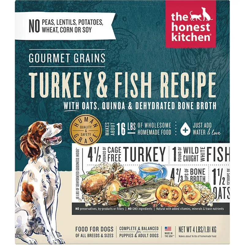 Honest Kitchen Dog Gourmet Grains Turkey And Whitefish 4Lbs. Box - Image 2