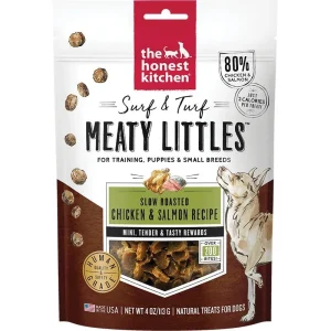 Honest Kitchen Dog Surf And Turf Meaty Lils Chicken 4oz.