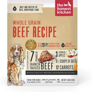 Honest Kitchen Dog Whole Grain Beef 7Lbs. Box.