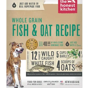 Honest Kitchen Dog Whole Grain Fish Oat 10Lb.Box