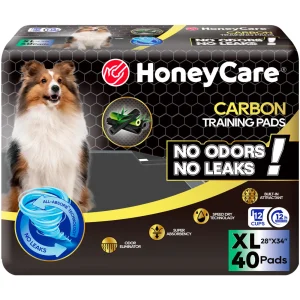 Honey Care Super Absorbant Dog Training Pads W/ Carbon Technology For Odor Elimination, XL - 40 Ct