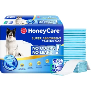 Honey Care Super Absorbant Speed Dry Dog Training Pads W/ Built-In Attractant, X-Large- 40 Ct