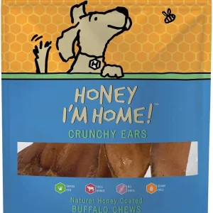 Honey I'm Home Dog Buffalo ears 4 Pack