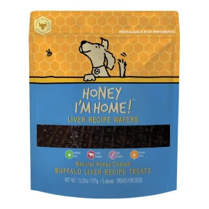 Honey I'm Home Dog Buffalo Liver Wafer 5 Pack