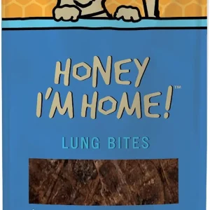 Honey I'm Home Dog Buffalo Lung Bites 3.1oz.