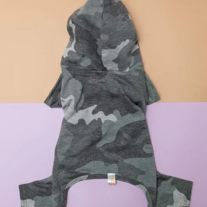 Hooded Camo Dog Onesie (Made in the USA) (FINAL SALE)