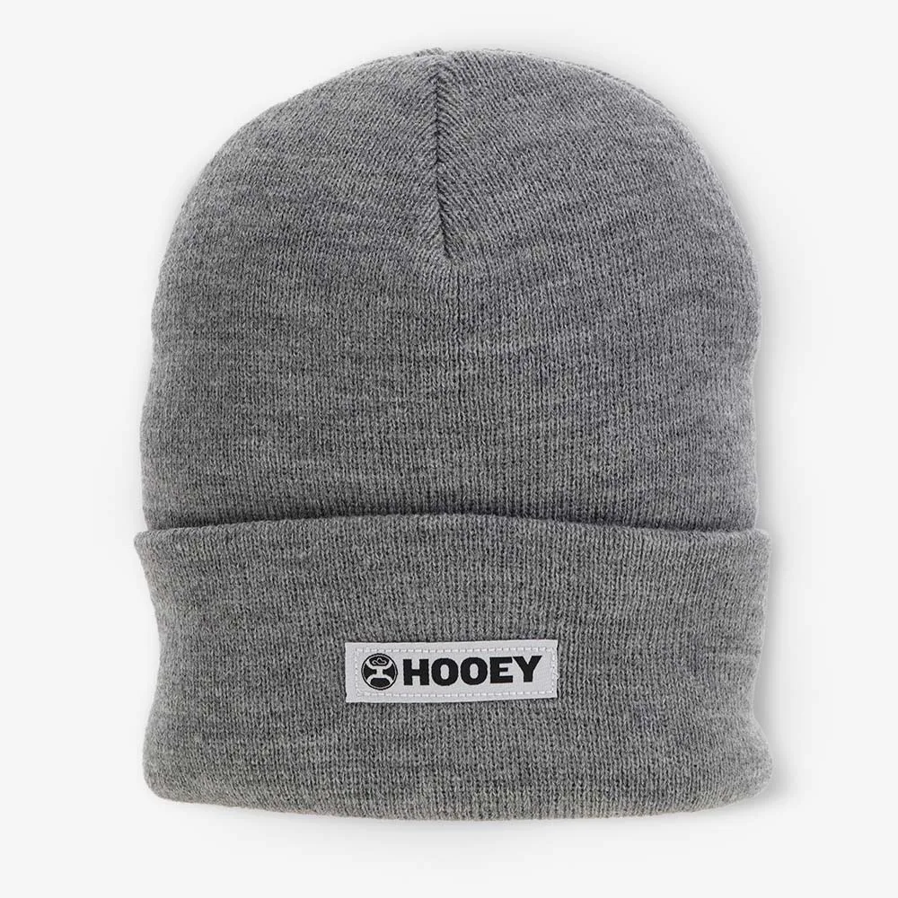 Hooey Branded Grey Beanie