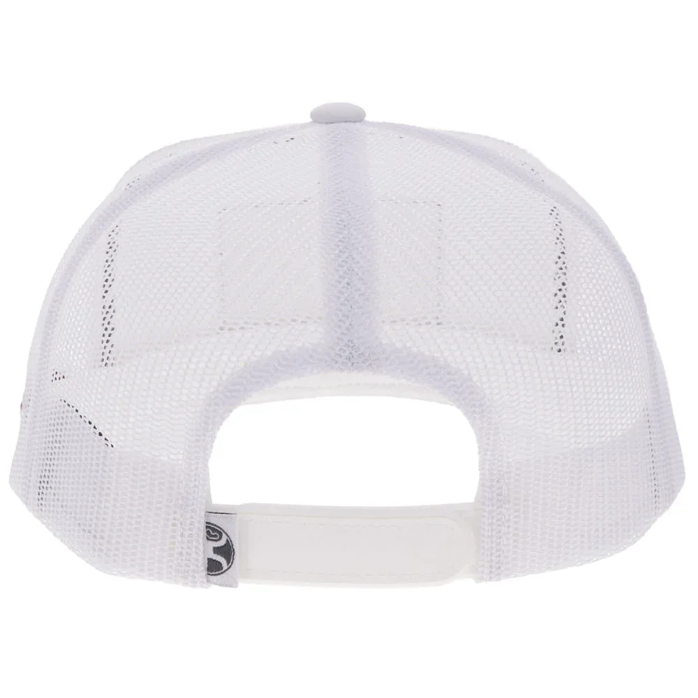 Hooey Men's White Liberty Roper Cap - Image 2