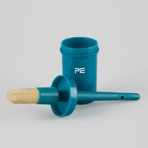 Hoof Oil Brush with Bottle Med Blue