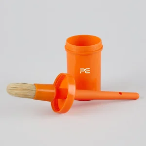 Hoof Oil Brush with Bottle Orange