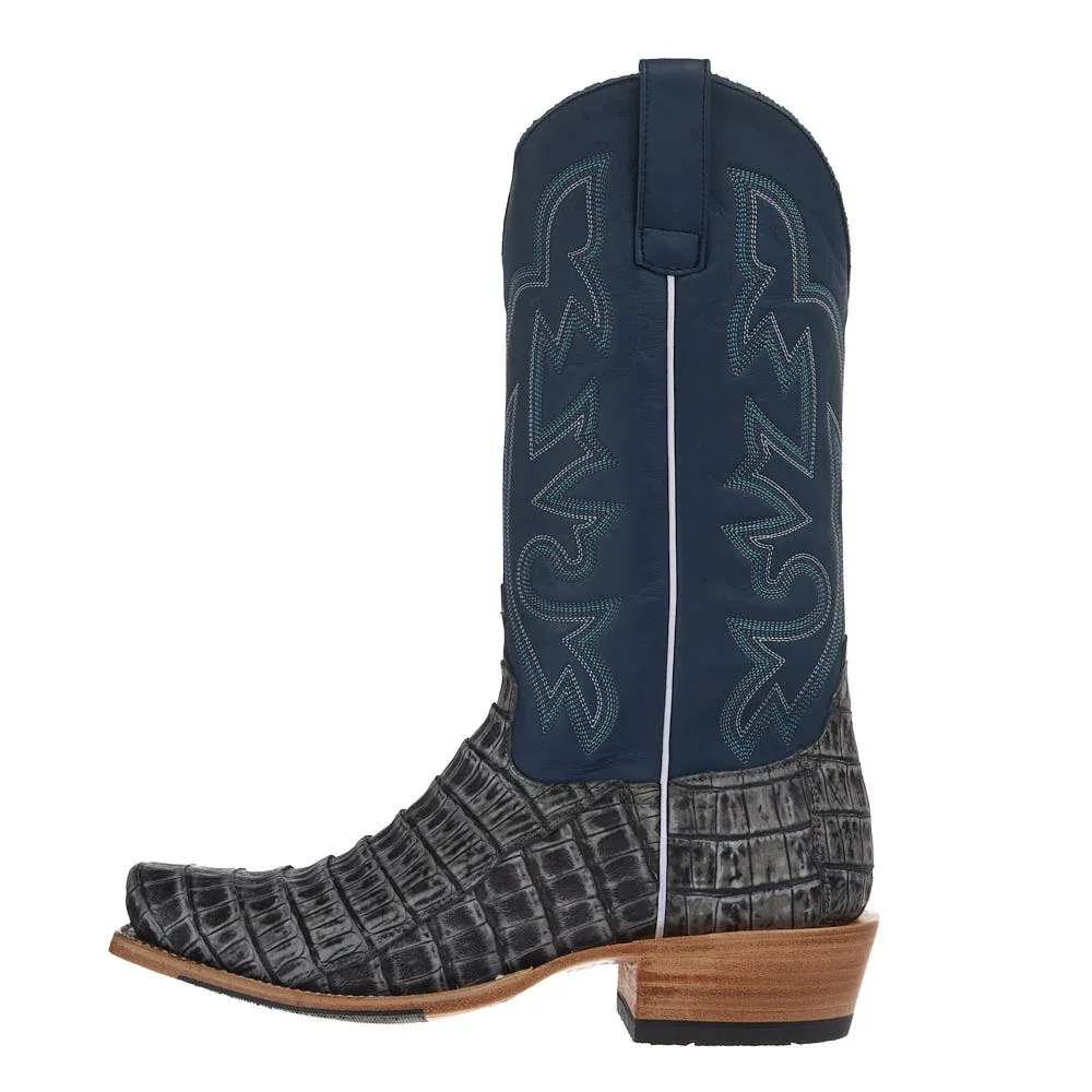 Horse Power Top Hand Men's Black Grey Sundance Caiman Tail Vamp 13in Atlantic Pandora Top - Image 2