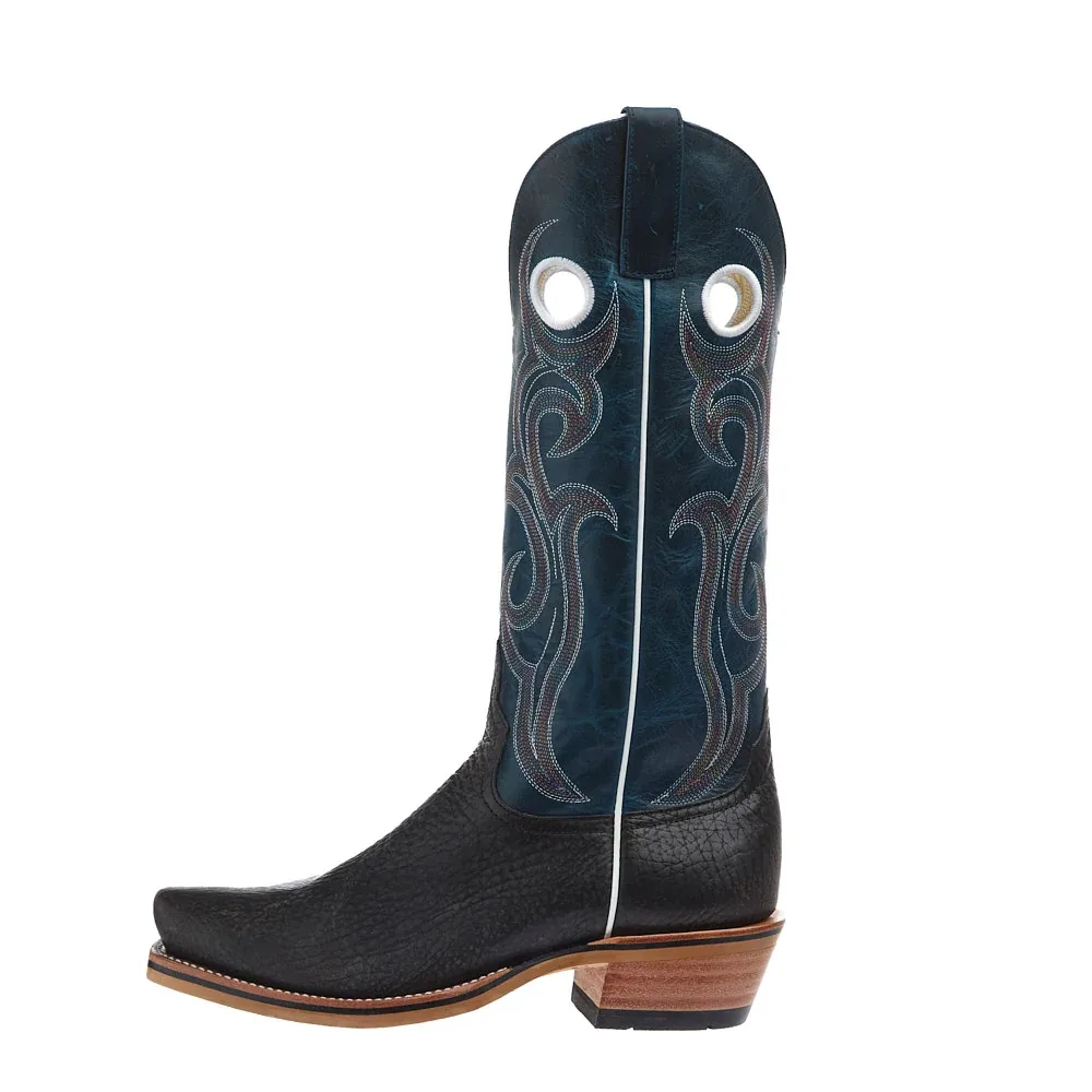 Horse Power Top Hand Men's Black Rock Shrunken Bullhide Vamp 15in Blue Texas Top - Image 2