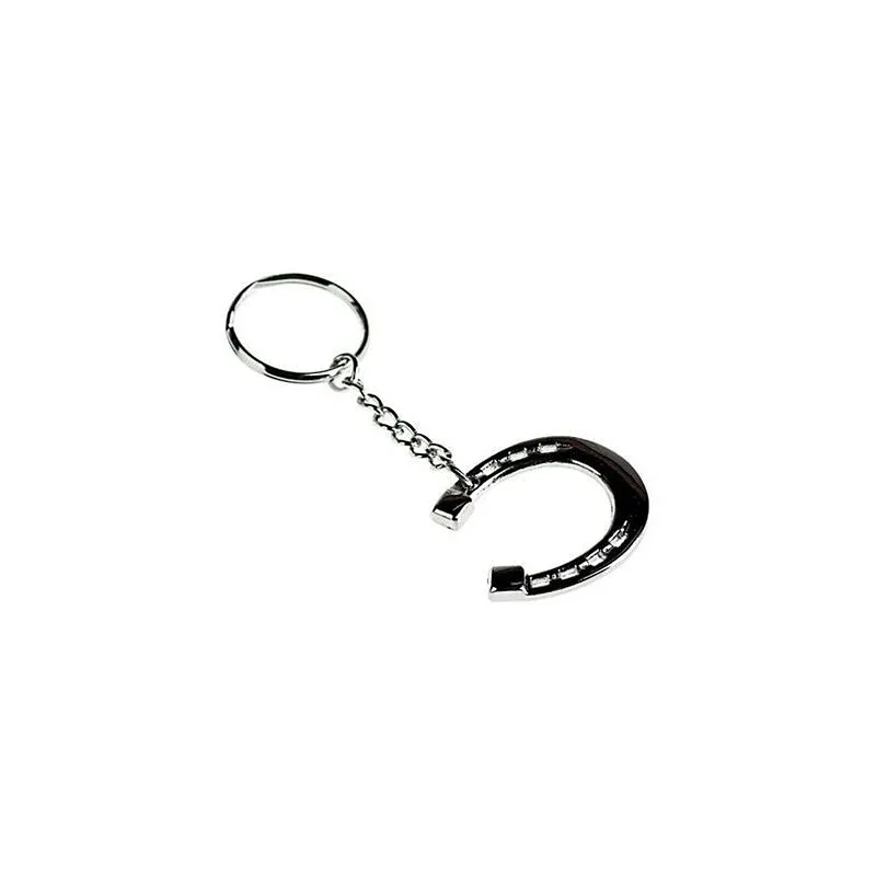 HorZe Horseshoe Key Ring Silver