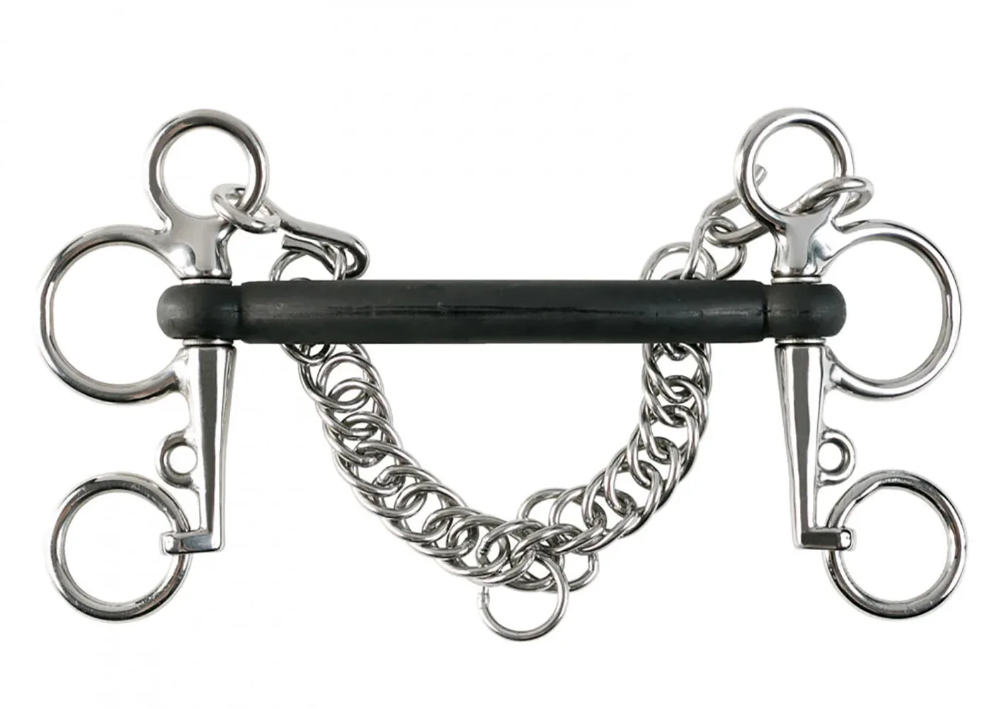 Horze Rubber Mullen Mouth Pelham Bit