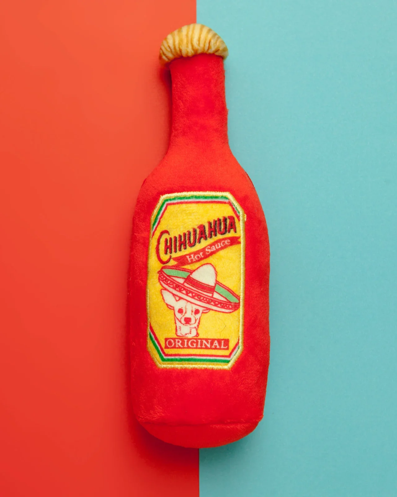 Hot Chihuahua Sauce Plush Dog Toy