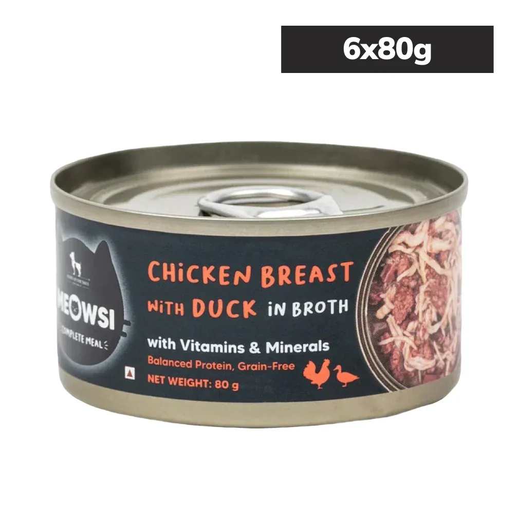 HUFT Meowsi Chicken Breast with Duck in Broth Canned Cat Wet Food - Image 2