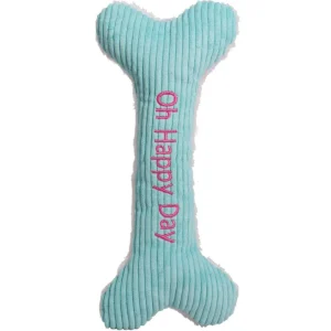 Hugglehounds Dog Birthday Happy Day Bone 12"