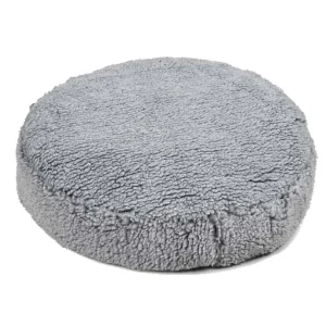 Hugglehounds Dog Fleece Pouf Bed; Gray - Small