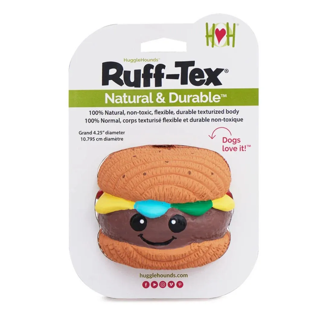 Hugglehounds Ruff-Tex Big Buns Foodies Ball, 5 Inches, Large