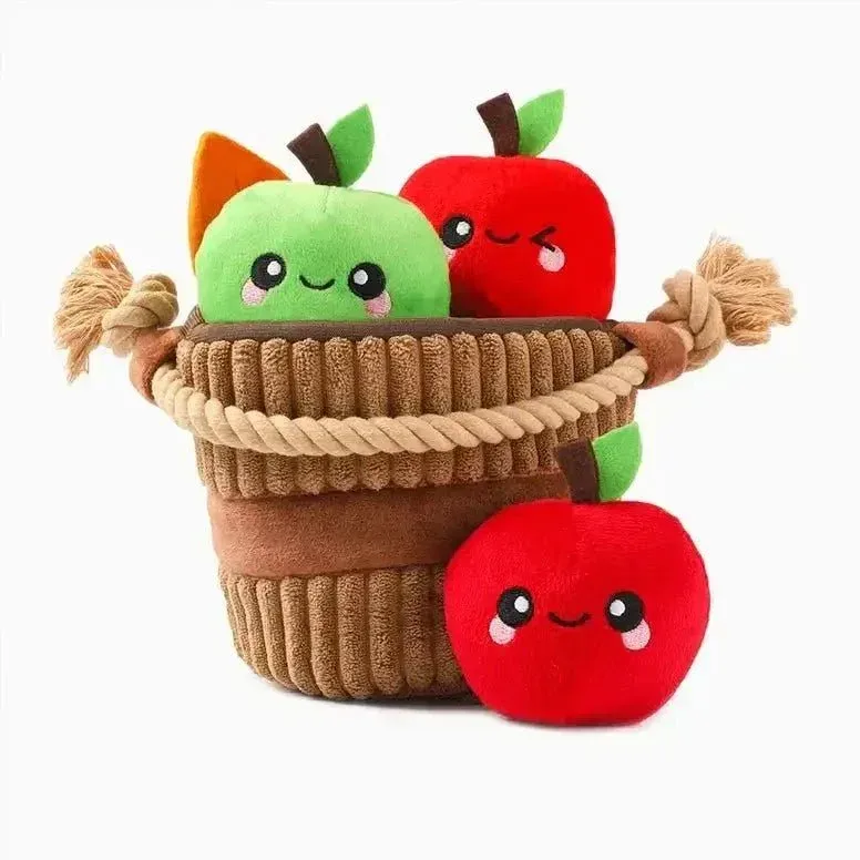 Hugsmart Pet Autumn Tailz Apple Basket Interactive Dog Toy