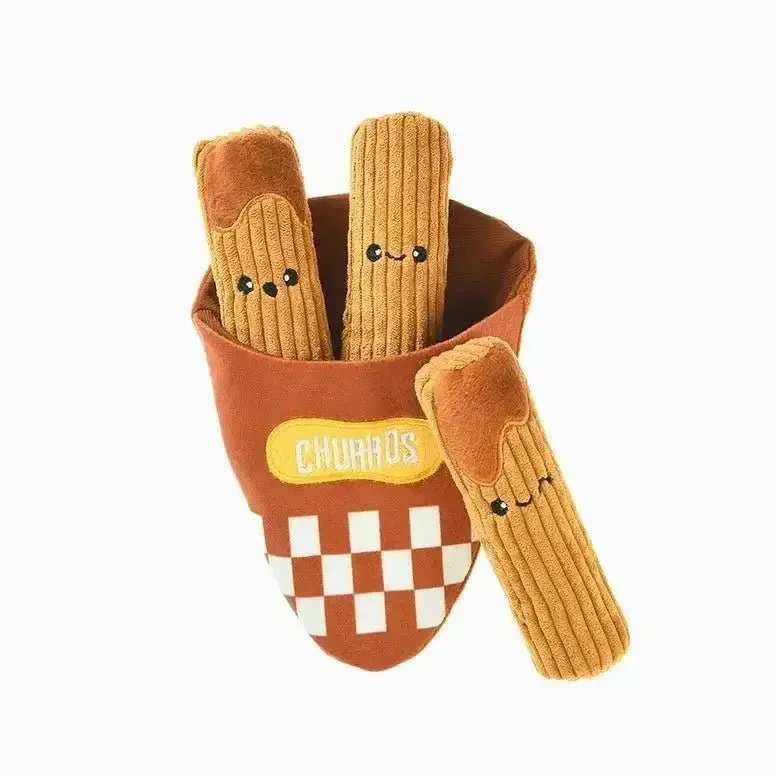 Hugsmart Pet Food Party Churros Interactive Dog Toys