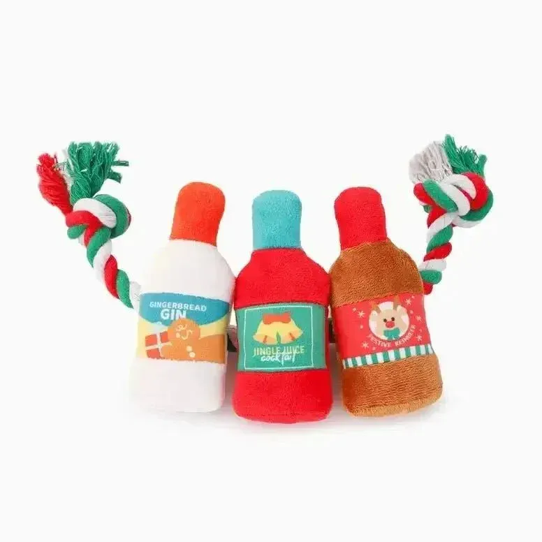 Hugsmart Pet Happy Woofmas Holiday Spirits Dog Rope Toy