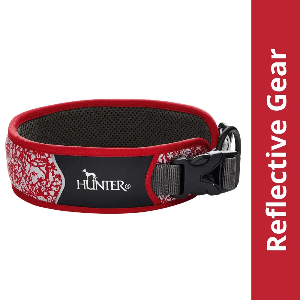 Hunter Divo Reflect Collar for Dogs (Red)