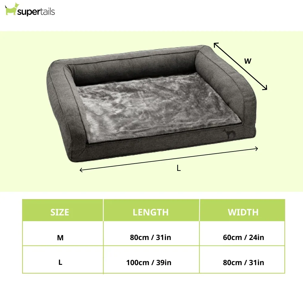 Hunter Livingston Orthopedic Sofa for Dogs (Grey) - Image 2