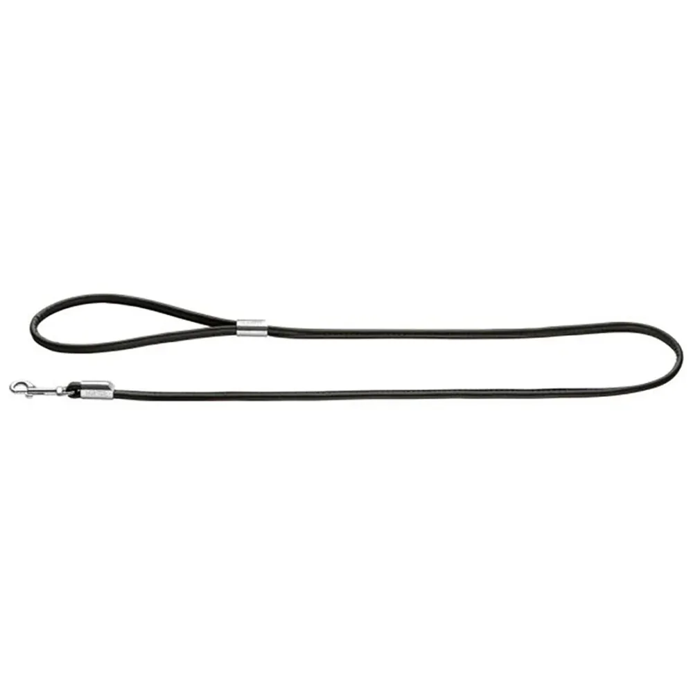 Hunter Modern Art Round and Soft Petit Leash for Dogs (Black)