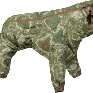 Hurtta Green Camo Downpour Dog Suit
