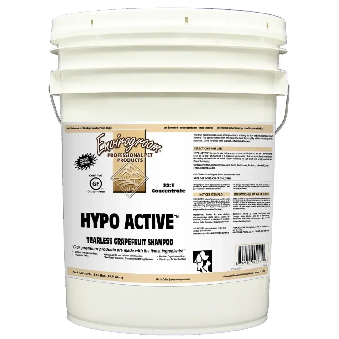 Hypo Active Shampoo 5 Gallons by Envirogroom