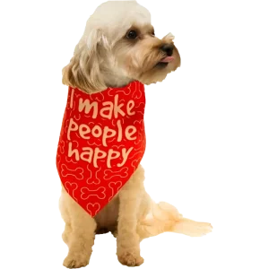 I Make People Happy Bandana by Dog Fashion Living