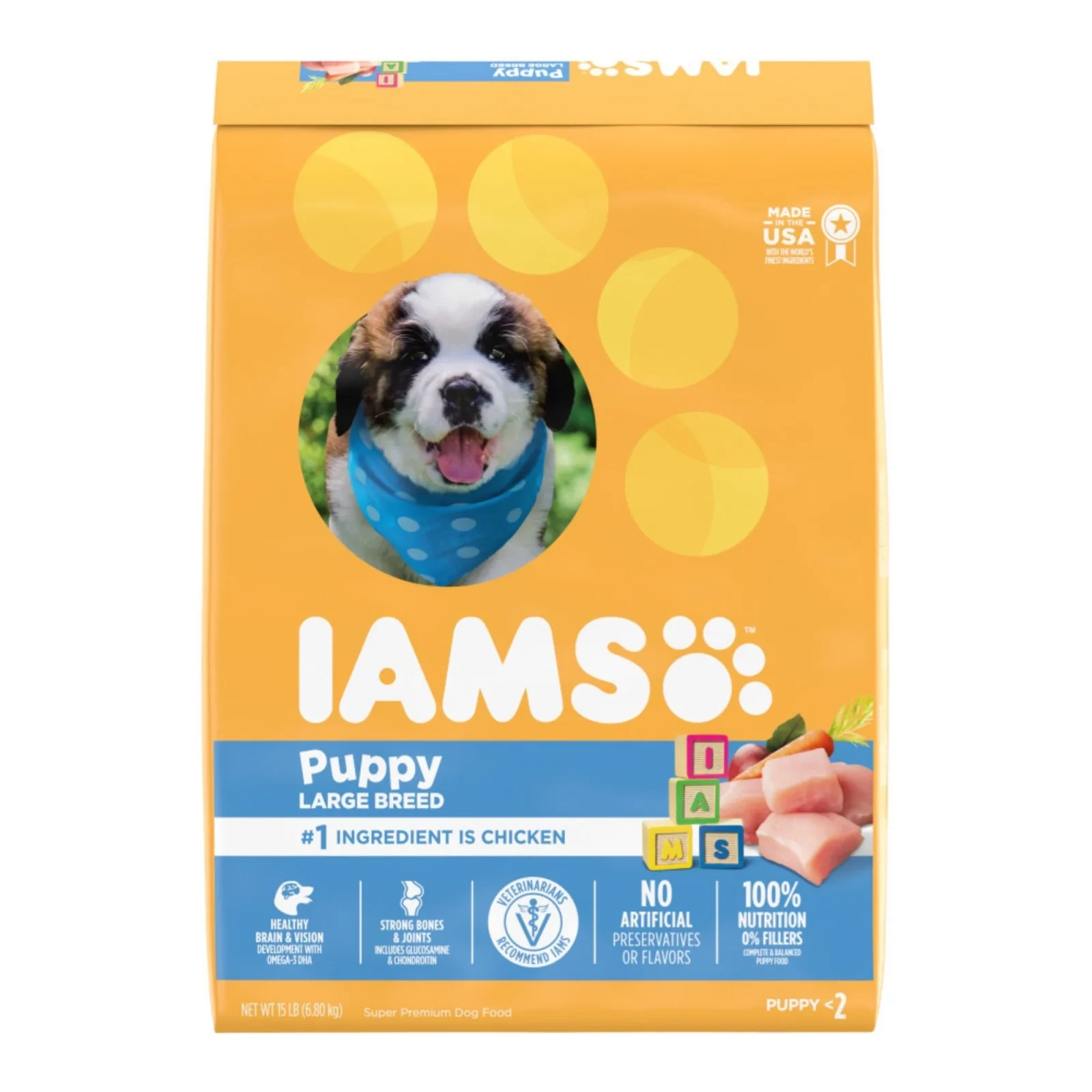 Iams ProActive Health Smart Puppy Large Breed Dog Food 15lbs