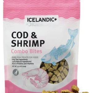 Icelandic Cod And Shrimp Combo Bites Fish Dog Treat 3.52-oz. Bag