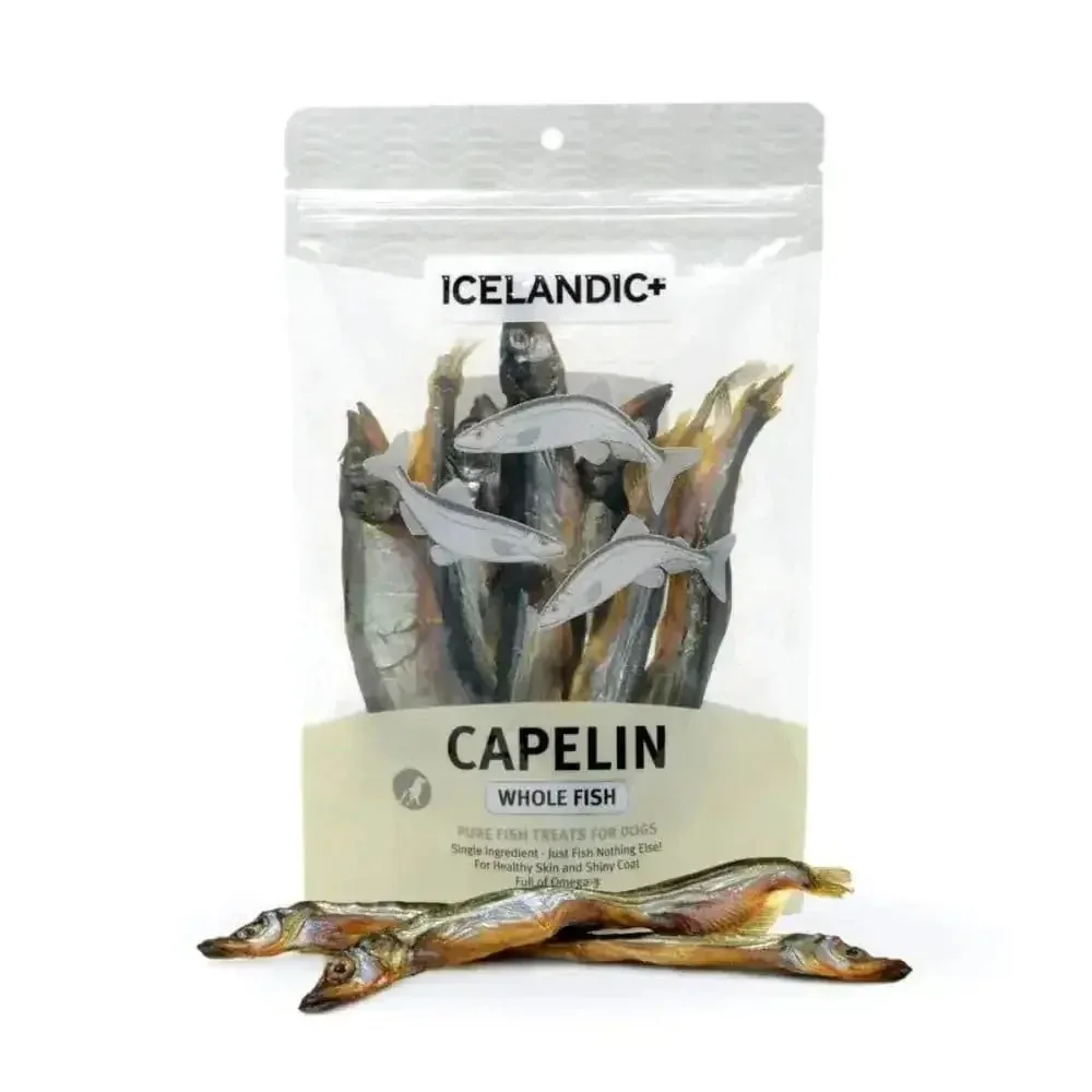 Icelandic+ Fish Treat Capelin Whole Fish 2.5oz Bag